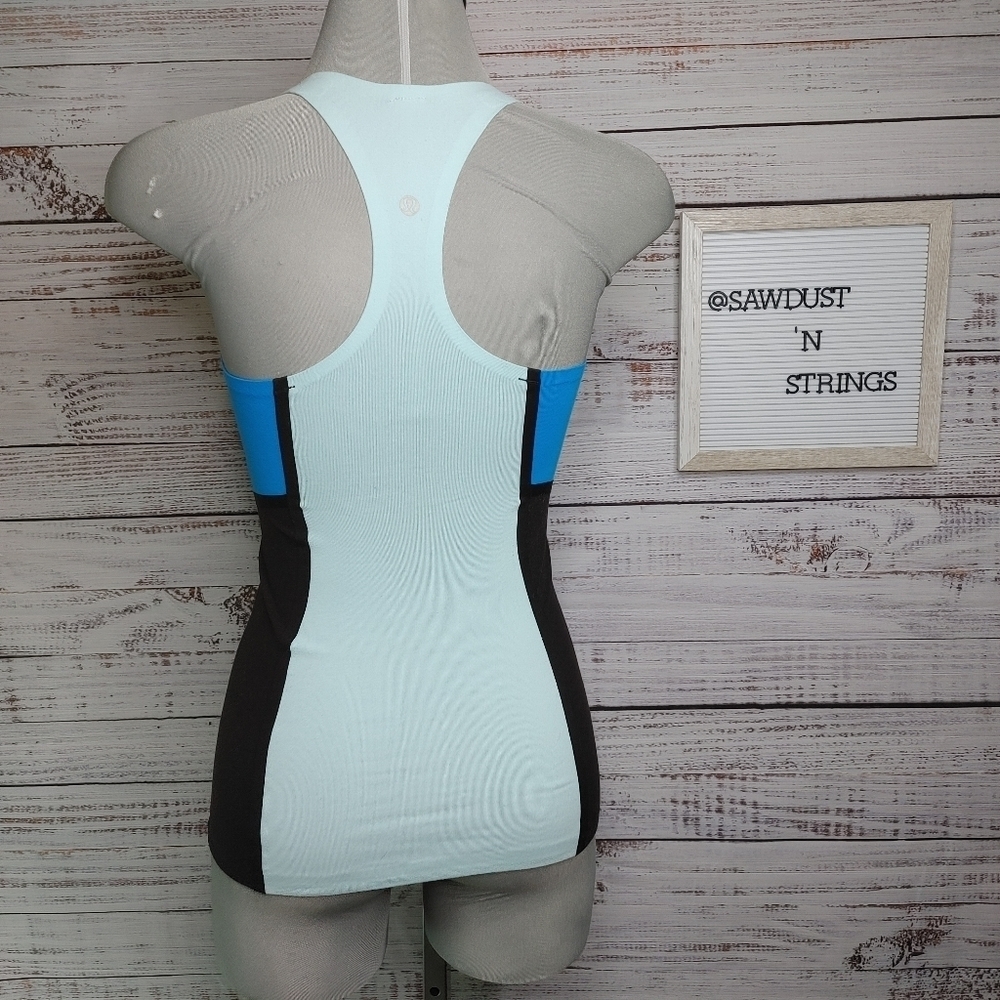 Lululemon Cool Racerback Colour Block Tank Size S - Picture 6 of 11